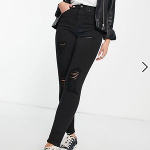 Topshop jamie skinny ripped jeans